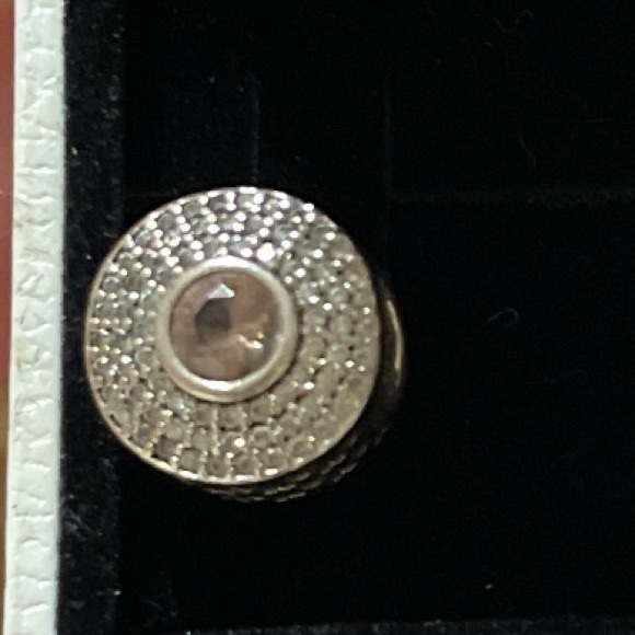 Authentic Pandora blush crystal radiant silver charm 💖 - Picture 3 of 5